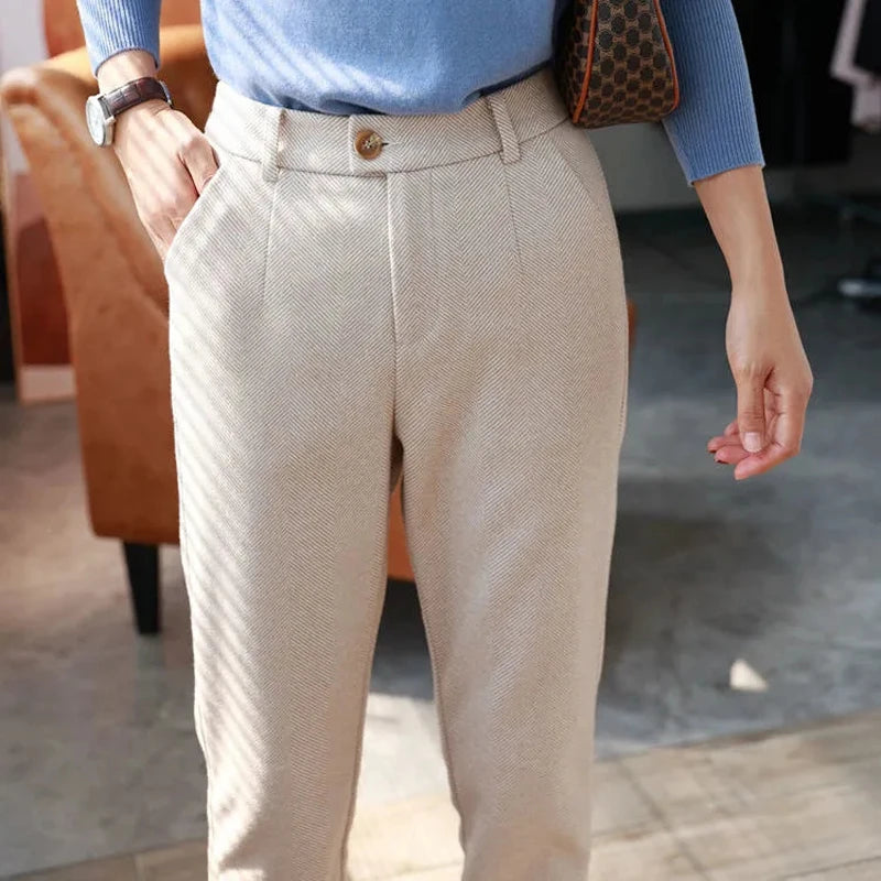 Calça de Lã  Lápis Lady