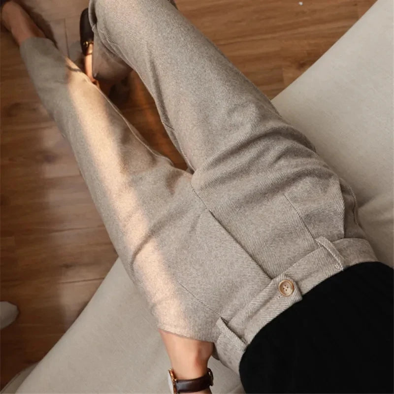 Calça de Lã  Lápis Lady