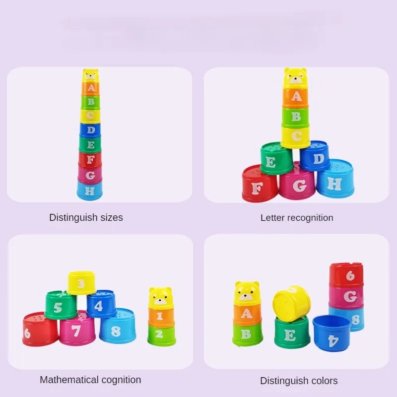 Criança cérebro resposta batalha dobrável copo mão velocidade competição dobrável copo criança pilha jogo educação precoce quebra-cabeça trem jogos de tabuleiro brinquedo