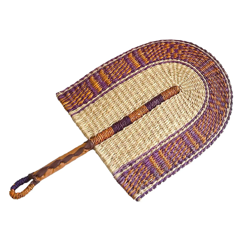 Ventilador de palha tecido portátil, ventilador de grama feito à mão, ventilador de refrigeração nórdico, decoração de parede para casa, quarto