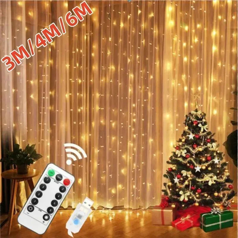 Cortina Led com Controle Remoto