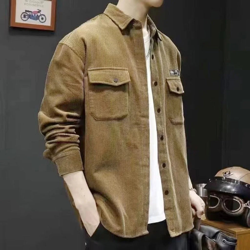 Jaqueta Aveludada Texturizada Casual
