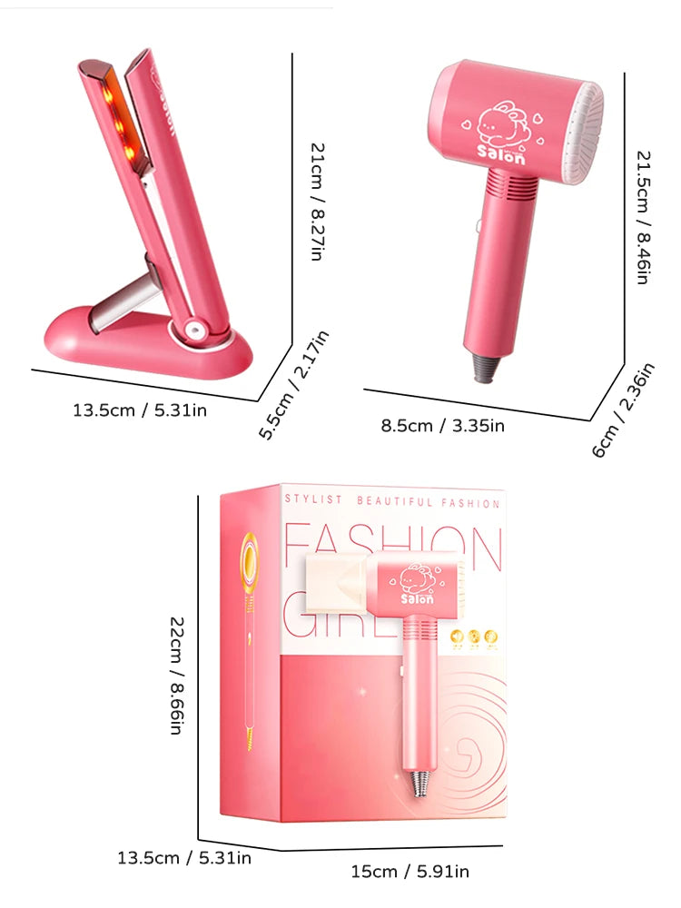 kit de Corte de Cabelo Secador Salão de Beleza
