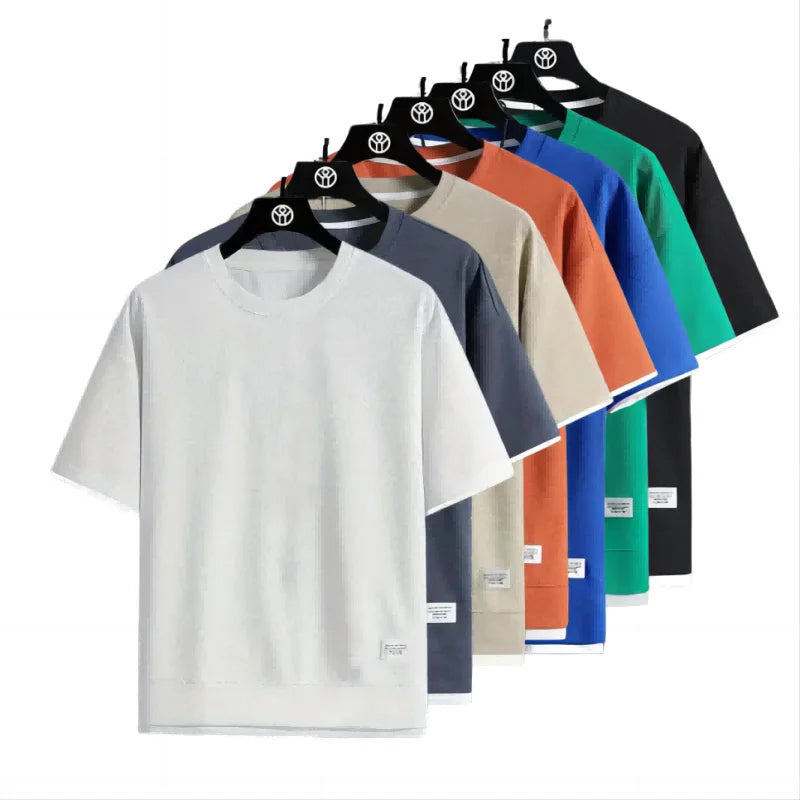 Camisa Manga Curta Waffle Casual