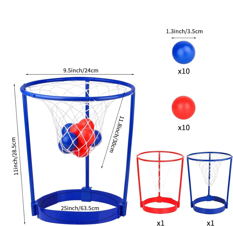 Pacote de cabeça hoop basquete jogo de festa para crianças jogo ajustável basquete n