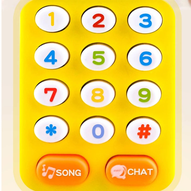 Telefone do bebê brinquedos musical eletrônico das crianças telefone móvel com som luz jogo educacional crianças 18 meses