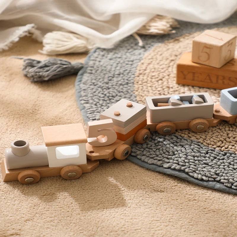 Trem Montessori Brinquedo Infantil Educativo e Aniversário