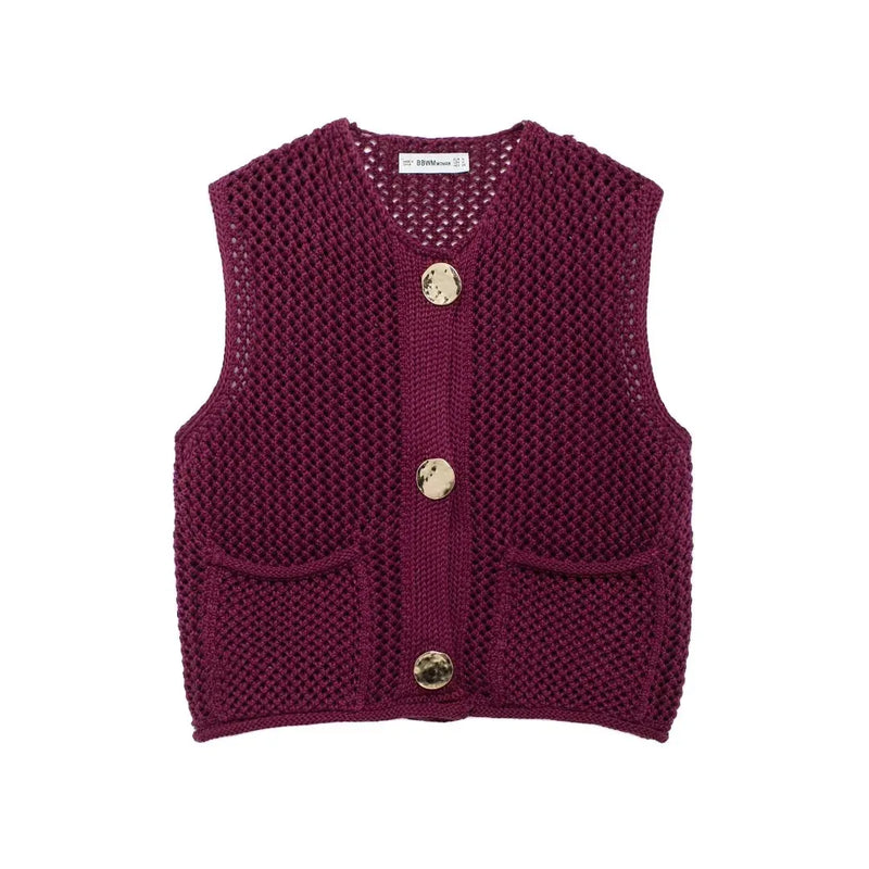 Blusa Colete Tricô Female