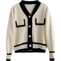 Cardigans Outwear Korean Preto e Branco