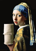 Engraçado Banheiro Decoração de Banheiro Pintura Mona Lisa