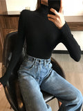 Suéter Feminino de Malha Gola Alta