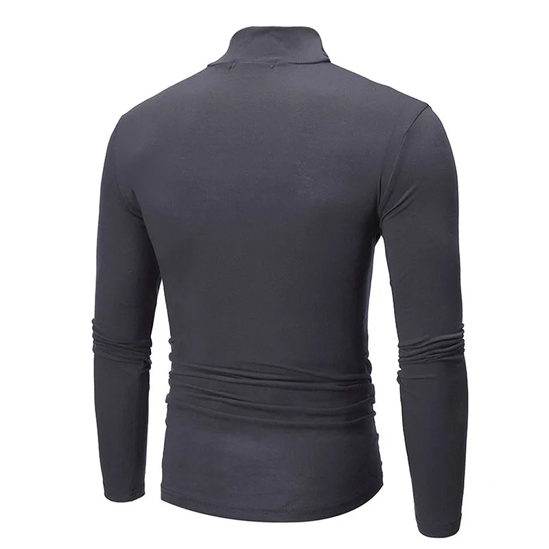 Camisa Manga Longa Gola Alta Inverno