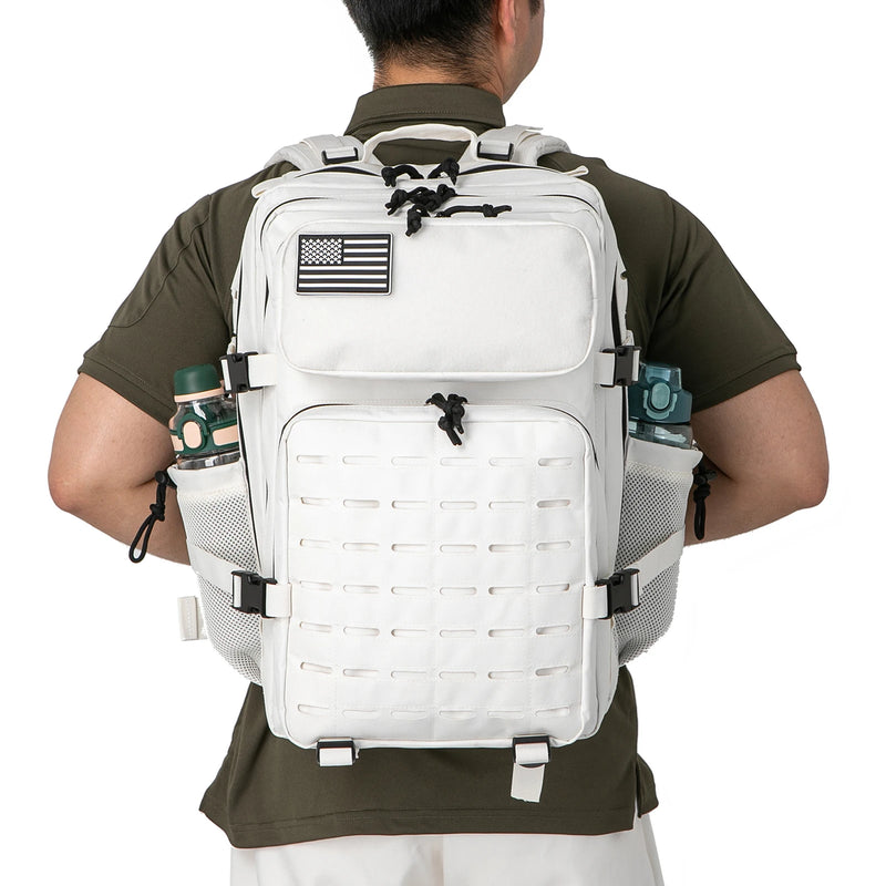 Mochila Tática 25L/45L Sobrevivência ao Ar Livre, Escolar Com Suporte para Garrafa