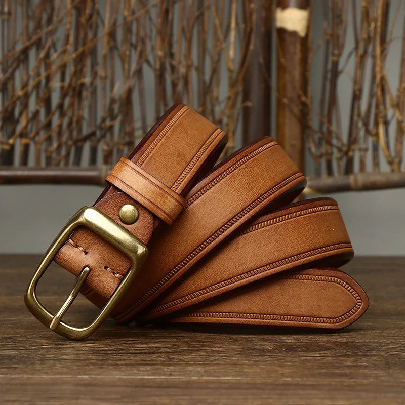 Cinto Masculino Fivela em Cobre