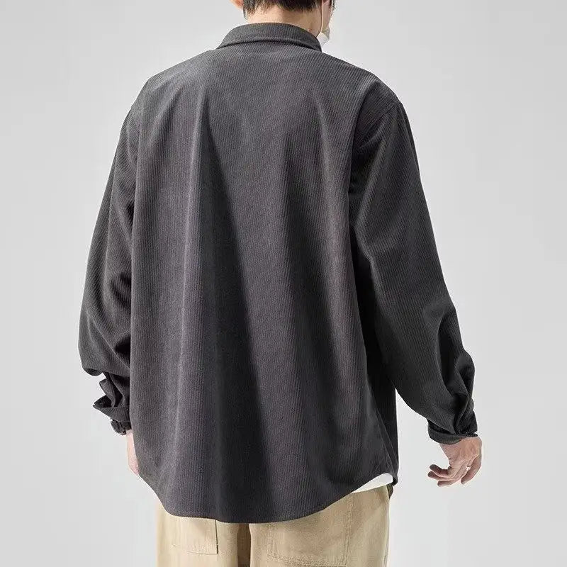 Camisa Casual Masculina Solta Versátil