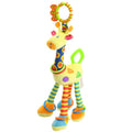 Girafa animal mão sino chocalho de pelúcia bebê walker cama pendurado brinquedos do bebê educação  sensoriais
