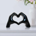 Resina amor gesto estátuas esculturas desktop ornamento escultura estatuetas nordic luz luxo arte artesanato escritório decoração para casa