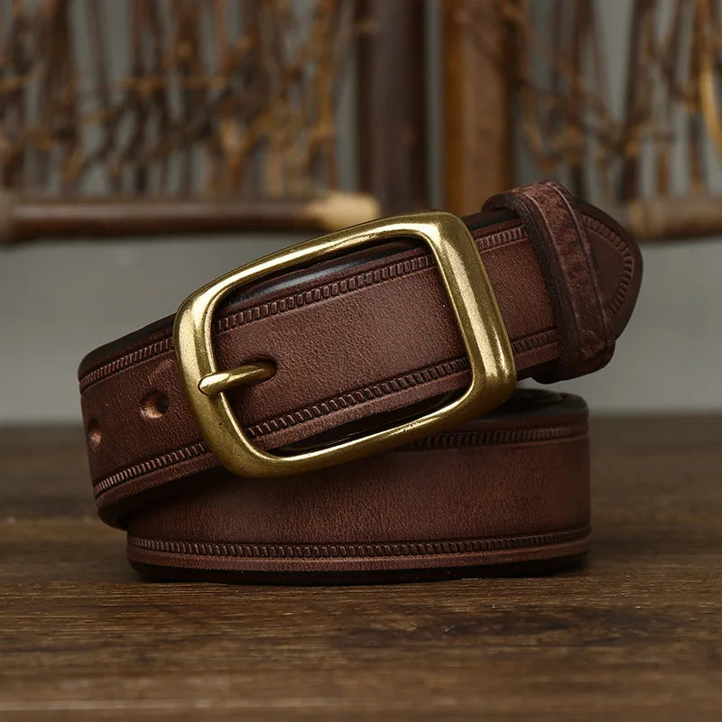 Cinto Masculino Fivela em Cobre