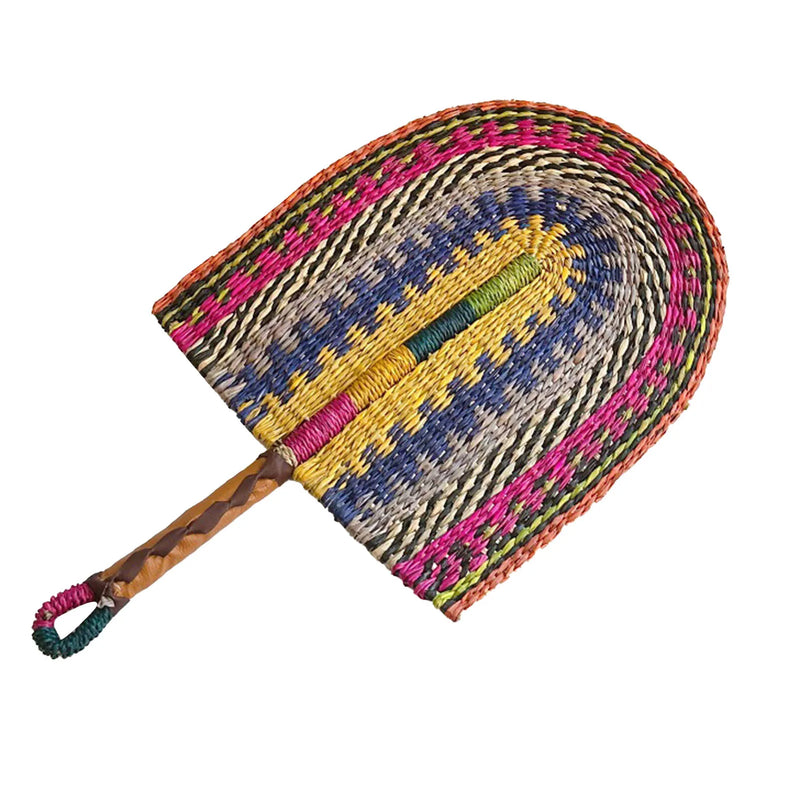 Ventilador de palha tecido portátil, ventilador de grama feito à mão, ventilador de refrigeração nórdico, decoração de parede para casa, quarto