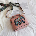 Bolsa Vintage Bordado Elefante