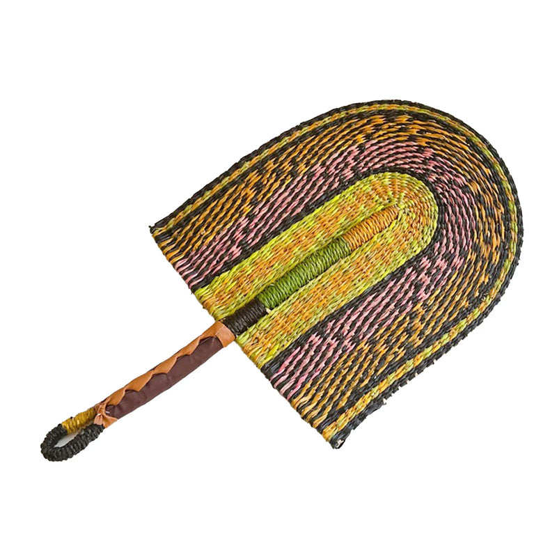 Ventilador de palha tecido portátil, ventilador de grama feito à mão, ventilador de refrigeração nórdico, decoração de parede para casa, quarto