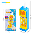 Telefone do bebê brinquedos musical eletrônico das crianças telefone móvel com som luz jogo educacional crianças 18 meses