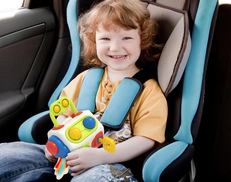 Montessori cubo atividades sensoriais ocupado placa aprendizagem educacional