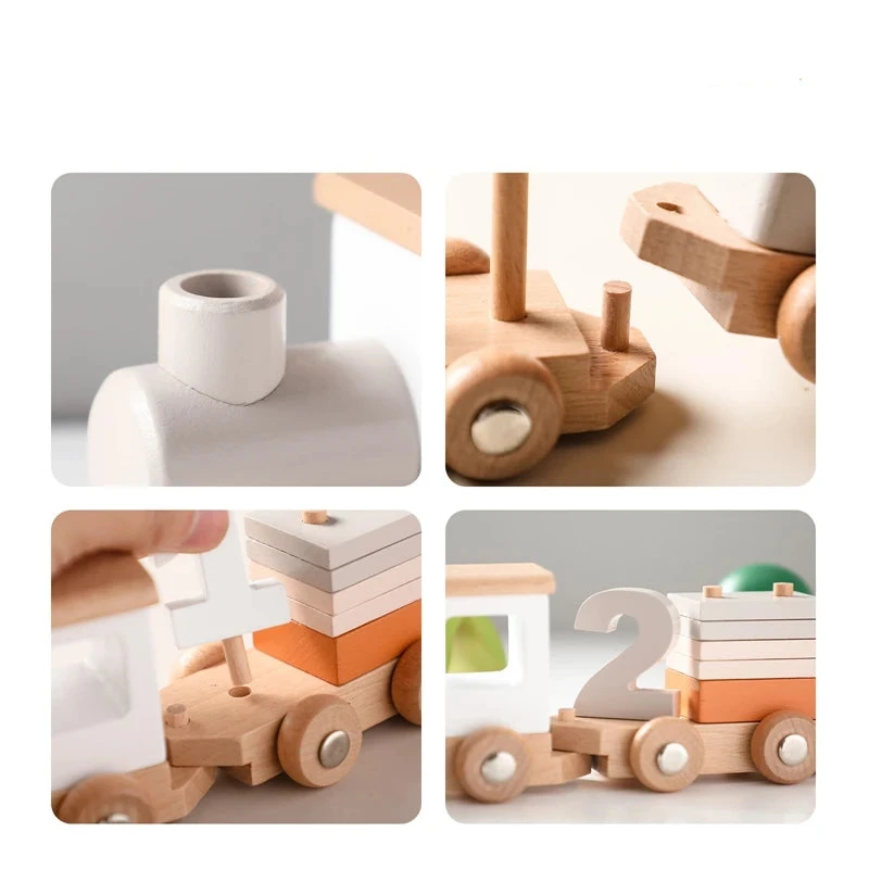 Trem Montessori Brinquedo Infantil Educativo e Aniversário