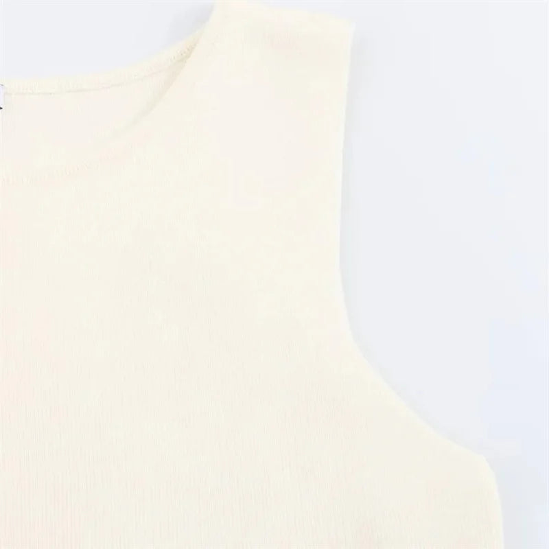 Blusa Colete Elegante com Botões Frontal