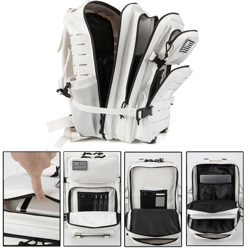 Mochila Tática 25L/45L Sobrevivência ao Ar Livre, Escolar Com Suporte para Garrafa