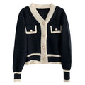 Cardigans Outwear Korean Preto e Branco
