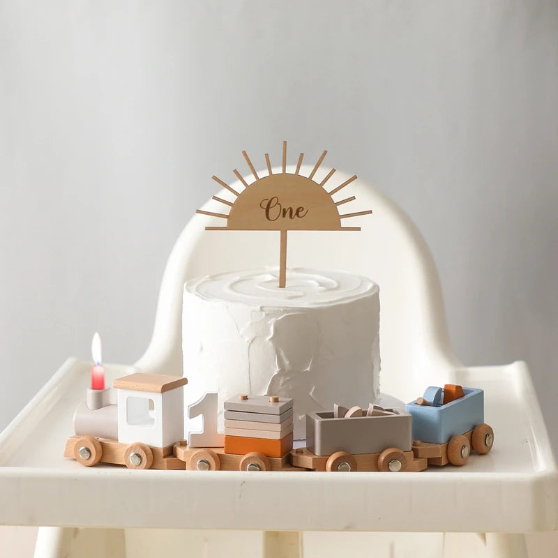 Trem Montessori Brinquedo Infantil Educativo e Aniversário