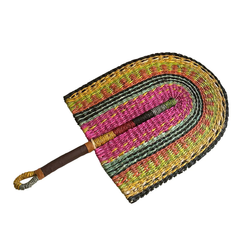 Ventilador de palha tecido portátil, ventilador de grama feito à mão, ventilador de refrigeração nórdico, decoração de parede para casa, quarto