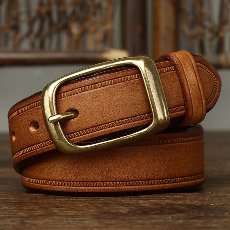 Cinto Masculino Fivela em Cobre