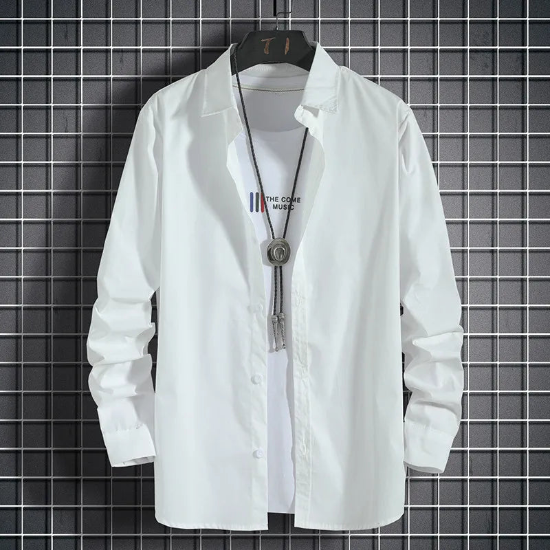 Camisa japonesa Retrô com Flores e Pintura a Óleo
