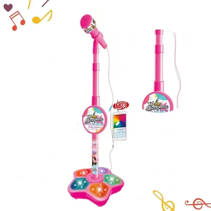 Microfone Infantil com Suporte, Instrumento Musical